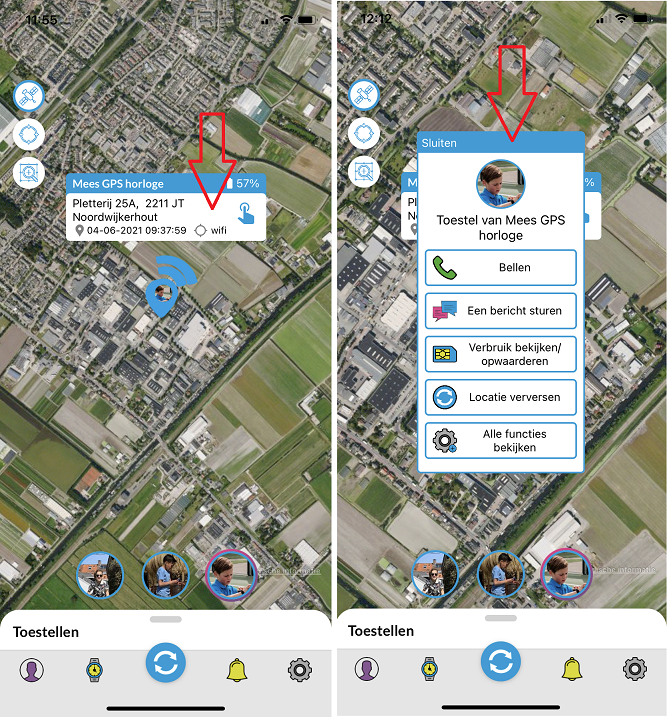 one2track GPS telefoonhorloges voor kinderen nieuwe app nieuwsitem def