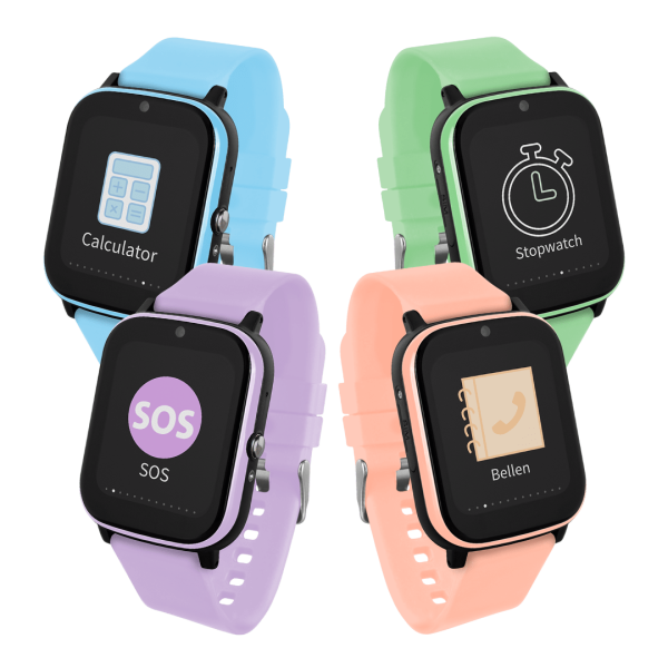Connect_NEXT_overzicht_kleuren_GPS_telefoon_horloge_voor_kinderen_met_videobellen